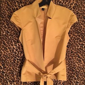 Soca St John Yellow-gold open front jacket